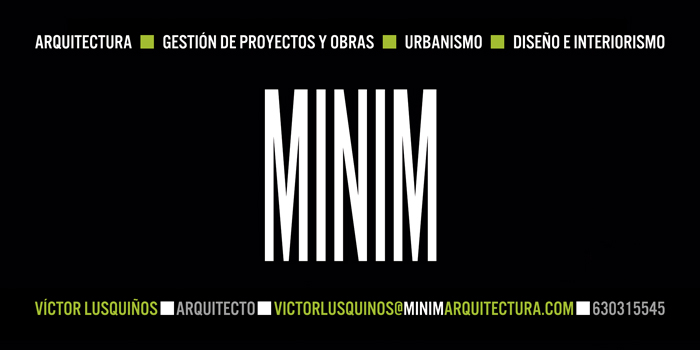 reverso diseño tarjetas MINIM por victor lusquiños arquitecto
